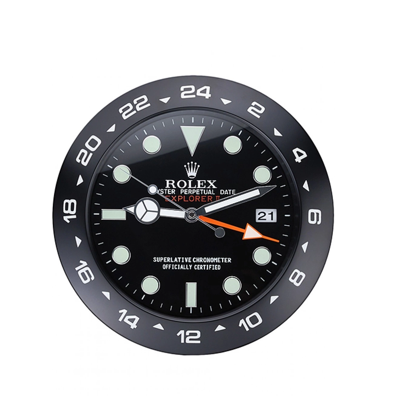 Black II Clock Rolex 622477 Wall Explorer 0819